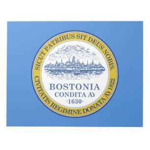 Stadtflagge von Boston (Massachusetts) Notizblock