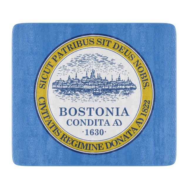 Stadtflagge von Boston (Massachusetts) Schneidebrett (Vorderseite)