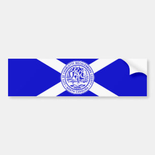 Stadtflagge von Charlotte (North Carolina) Autoaufkleber