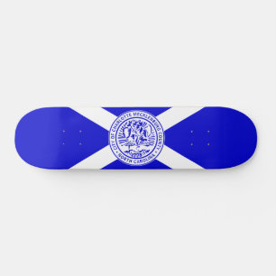 Stadtflagge von Charlotte (North Carolina) Skateboard