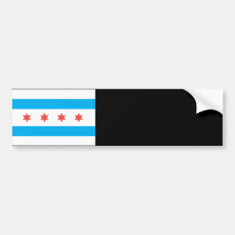 Stadtflagge von Chicago Autoaufkleber