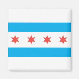 Stadtflagge von Chicago Magnet