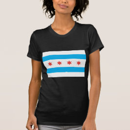 Stadtflagge von Chicago T-Shirt
