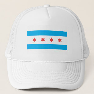 Stadtflagge von Chicago Truckerkappe