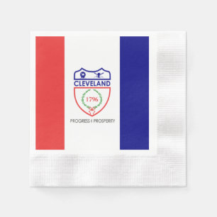 Stadtflagge von Cleveland Serviette