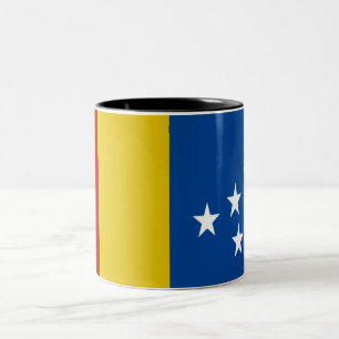 Stadtflagge von Durham Zweifarbige Tasse