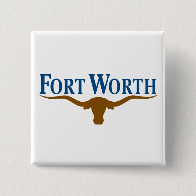 Stadtflagge von Fort Worth (Texas) Button (Vorderseite)