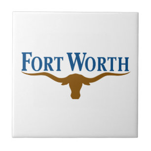 Stadtflagge von Fort Worth (Texas) Fliese