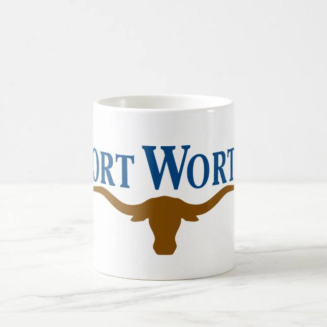 Stadtflagge von Fort Worth (Texas) Kaffeetasse (Mittel)