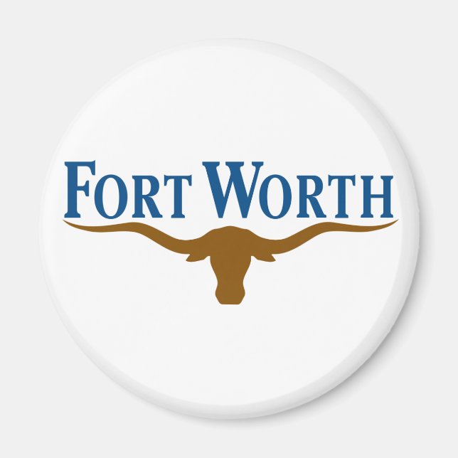 Stadtflagge von Fort Worth (Texas) Magnet (Vorne)