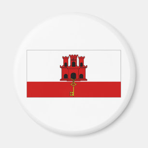 Stadtflagge von Gibraltar Magnet