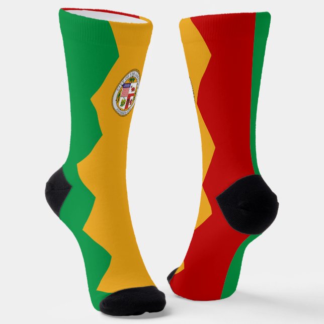 Stadtflagge von Los Angeles Socken (Gewinkelt)