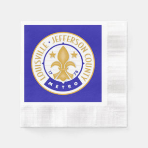 Stadtflagge von Louisville Serviette