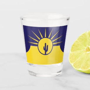 Stadtflagge von Mesa Schnapsglas
