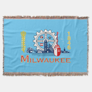 Stadtflagge von Milwaukee Decke