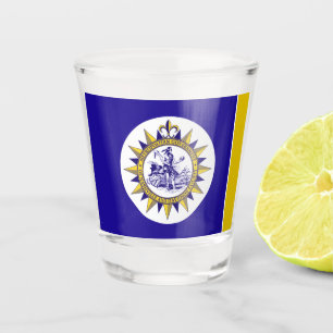 Stadtflagge von Nashville Schnapsglas