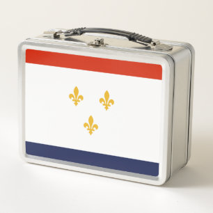 Stadtflagge von New Orleans Metall Brotdose