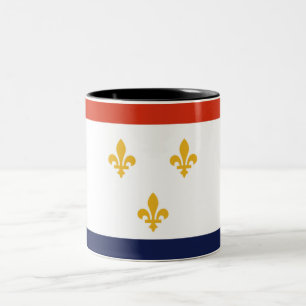 Stadtflagge von New Orleans Zweifarbige Tasse
