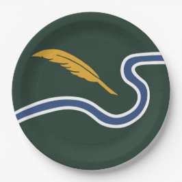 Stadtflagge von Northampton (Massachusetts, USA) Pappteller