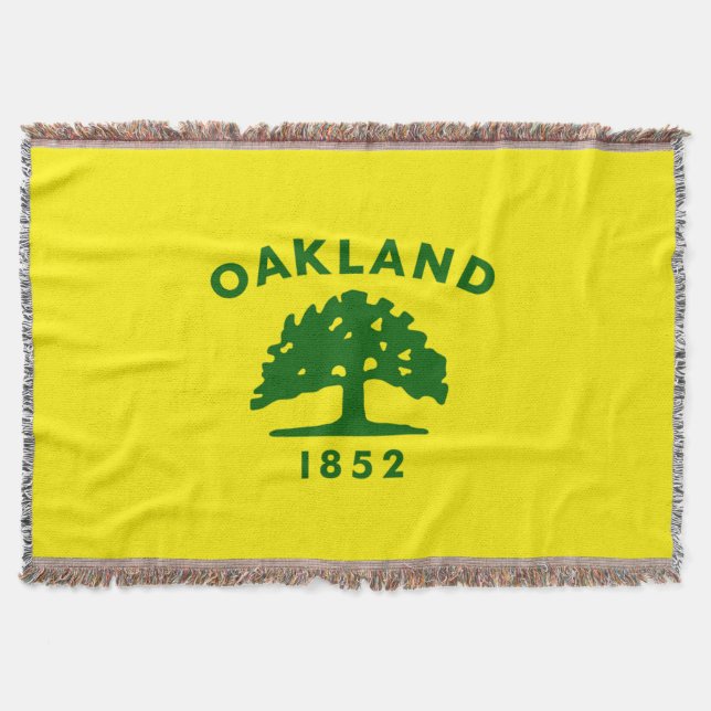 Stadtflagge von Oakland Decke (Vorderseite)