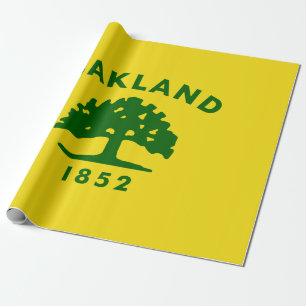 Stadtflagge von Oakland (Kalifornien) Geschenkpapier