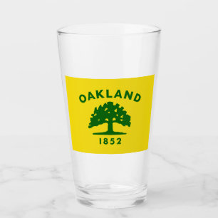 Stadtflagge von Oakland (Kalifornien) Glas