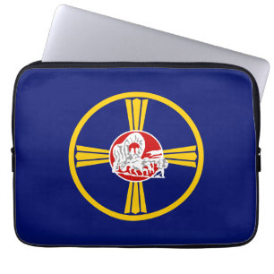 Stadtflagge von Omaha (Nebraska) Laptopschutzhülle
