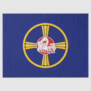 Stadtflagge von Omaha (Nebraska) Seidenpapier