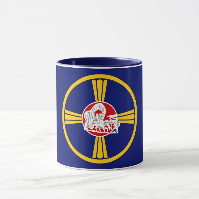 Stadtflagge von Omaha (Nebraska) Tasse (Zentrum)