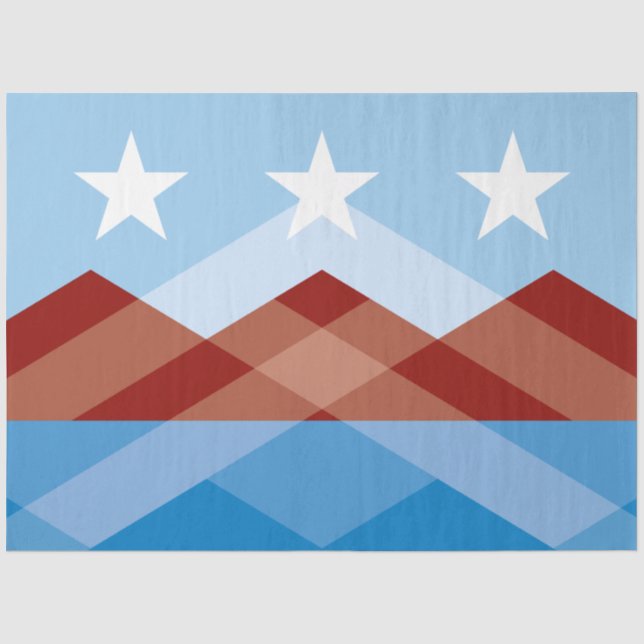Stadtflagge von Peoria (Arizona) Seidenpapier (Vorderseite)