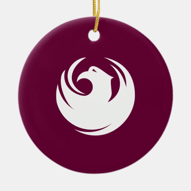 Stadtflagge von Phoenix (Arizona) Keramik Ornament (Vorne)