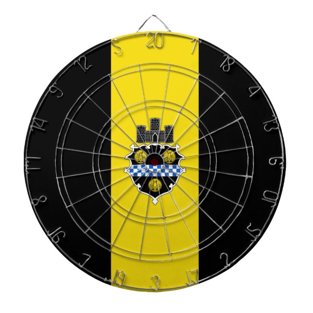 Stadtflagge von Pittsburgh (Pennsylvania) Dartscheibe (vorne)