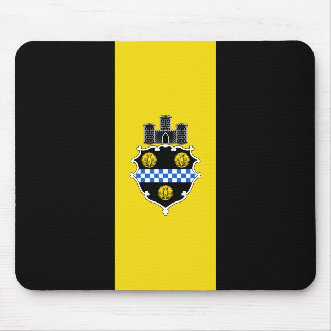 Stadtflagge von Pittsburgh (Pennsylvania) Mousepad (Vorne)