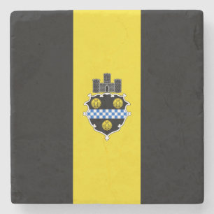 Stadtflagge von Pittsburgh (Pennsylvania) Steinuntersetzer