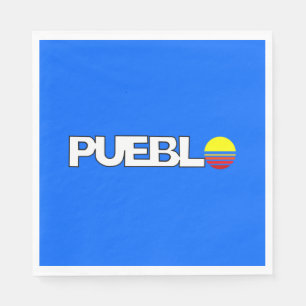 Stadtflagge von Pueblo (Colorado) Serviette