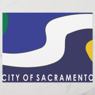 Stadtflagge von Sacramento Flyer