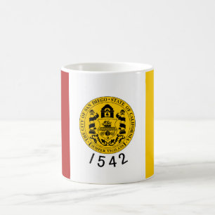 Stadtflagge von San Diego (Kalifornien) Kaffeetasse