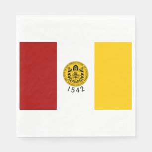 Stadtflagge von San Diego (Kalifornien) Serviette