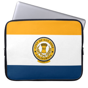 Stadtflagge von San José (Kalifornien) Laptopschutzhülle
