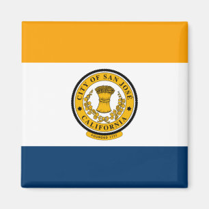 Stadtflagge von San José (Kalifornien) Magnet