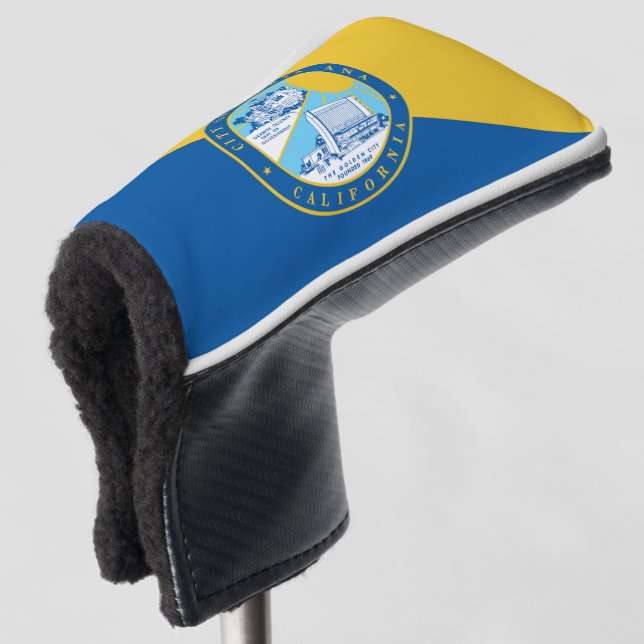 Stadtflagge von Santa Ana Golf Headcover (3/4 Vorderseite)