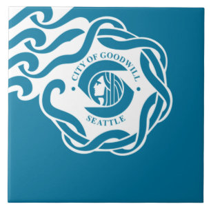 Stadtflagge von Seattle Fliese