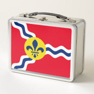 Stadtflagge von St. Louis Metall Brotdose
