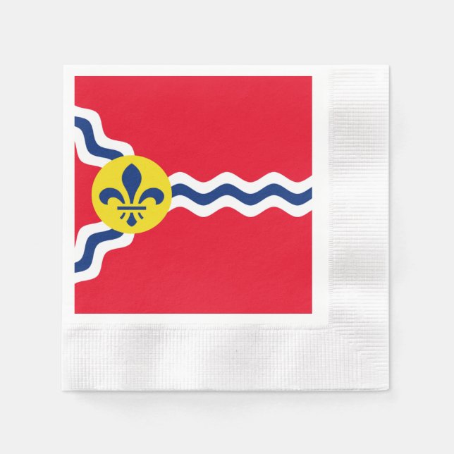 Stadtflagge von St. Louis Serviette (Vorderseite)