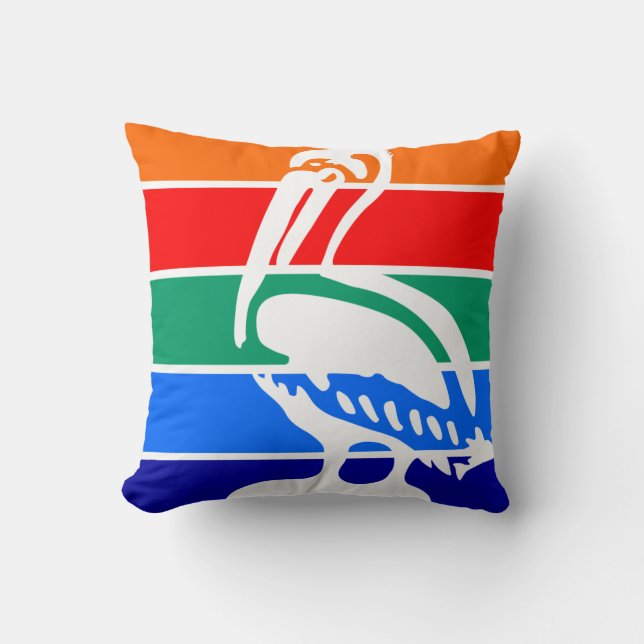Stadtflagge von St. Petersburg (Florida) Kissen (Vorderseite)
