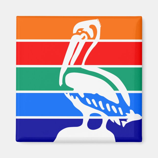 Stadtflagge von St. Petersburg (Florida) Magnet (Vorne)