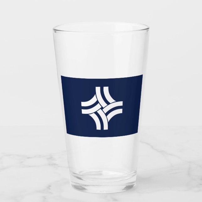 Stadtflagge von Thornton (Colorado) Glas (Vorderseite)