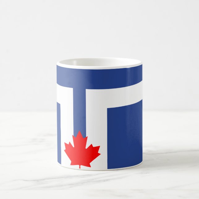 Stadtflagge von Toronto (Kanada) Kaffeetasse (Mittel)