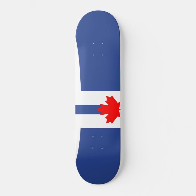 Stadtflagge von Toronto (Kanada) Skateboard (Vorderseite)