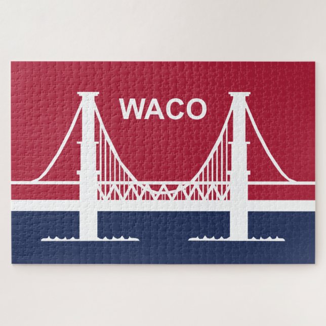 Stadtflagge von Waco (Texas, USA) (Horizontal)